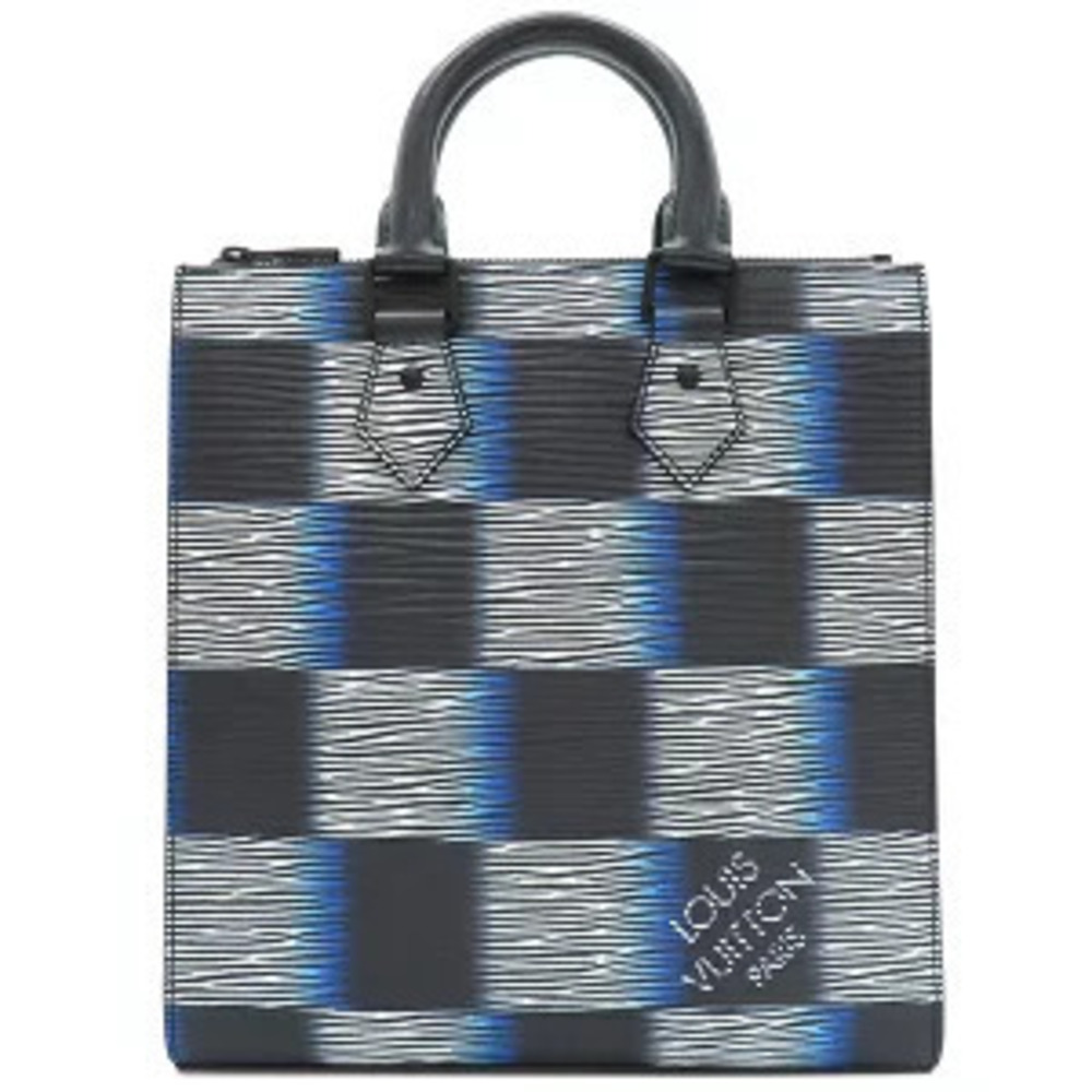 Louis Vuitton bag Sac Plat Crossbody leather Rush blue gradient black Epi